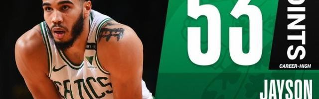 天天盈球即时比分直播-53分！低迷绿军逼出最强塔图姆 生涯之夜有惊无险