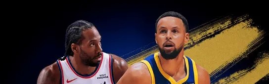 流量对决！勇士官方晒库里伦纳德海报预热与快船的附加赛