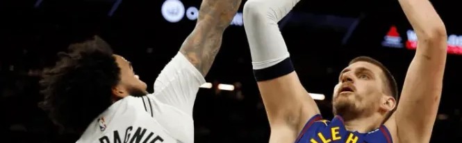 约基奇出战18分钟，投篮12中7得到23分8篮板1助攻1盖帽